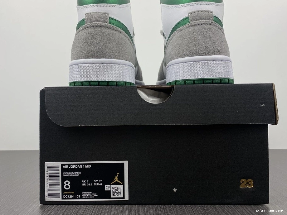 Mid Grey DC7294-103 Green Jordan 1 - 0524